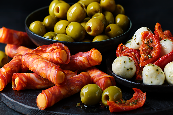 Deli-cious snacks